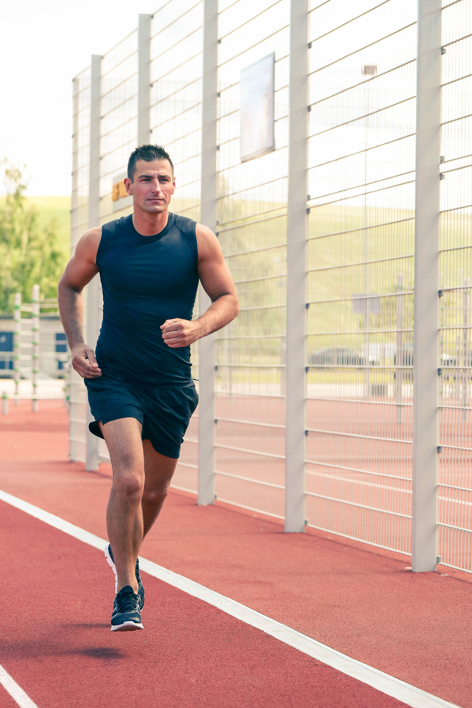 Atleta en pista